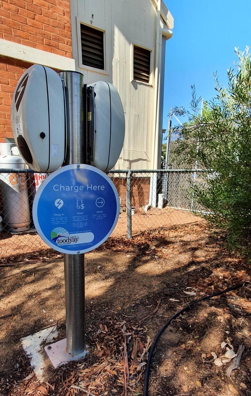 Electric Vehicle Charging Station Image