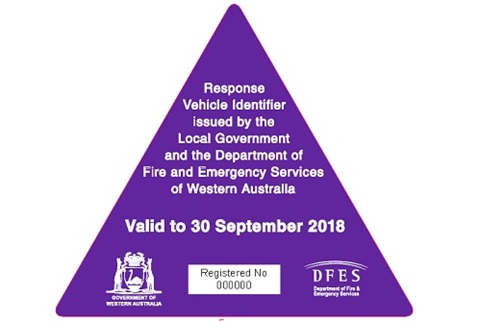 Fire Response Vehicle Identifier Stickers Image