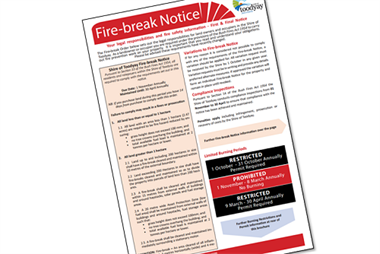Fire-Break Notice Image