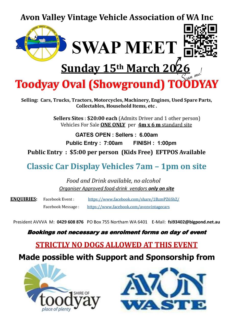 Avon Valley Vintage Vehicle Association Swap Meet