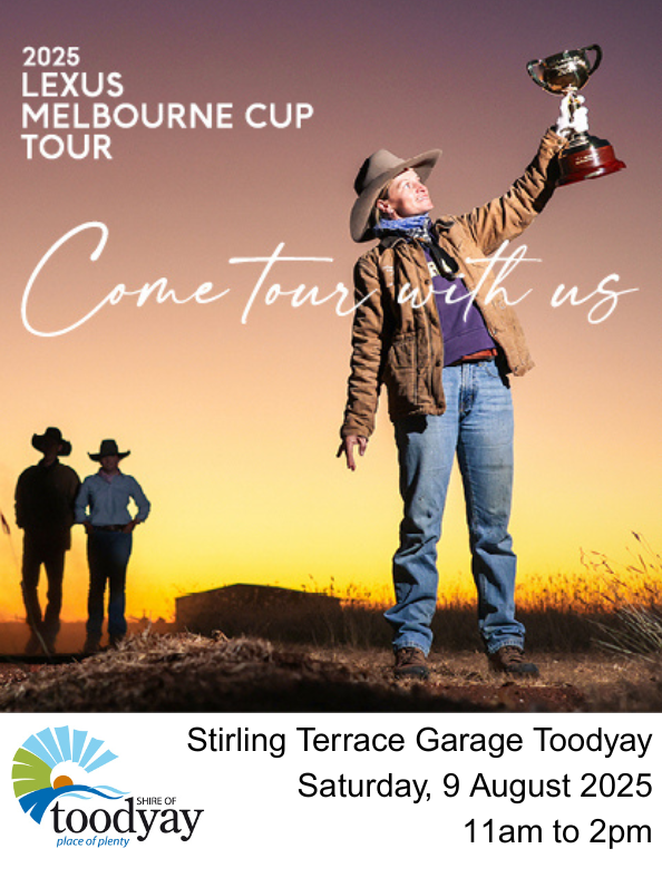 The Lexus Melbourne Cup is on its way to Toodyay!