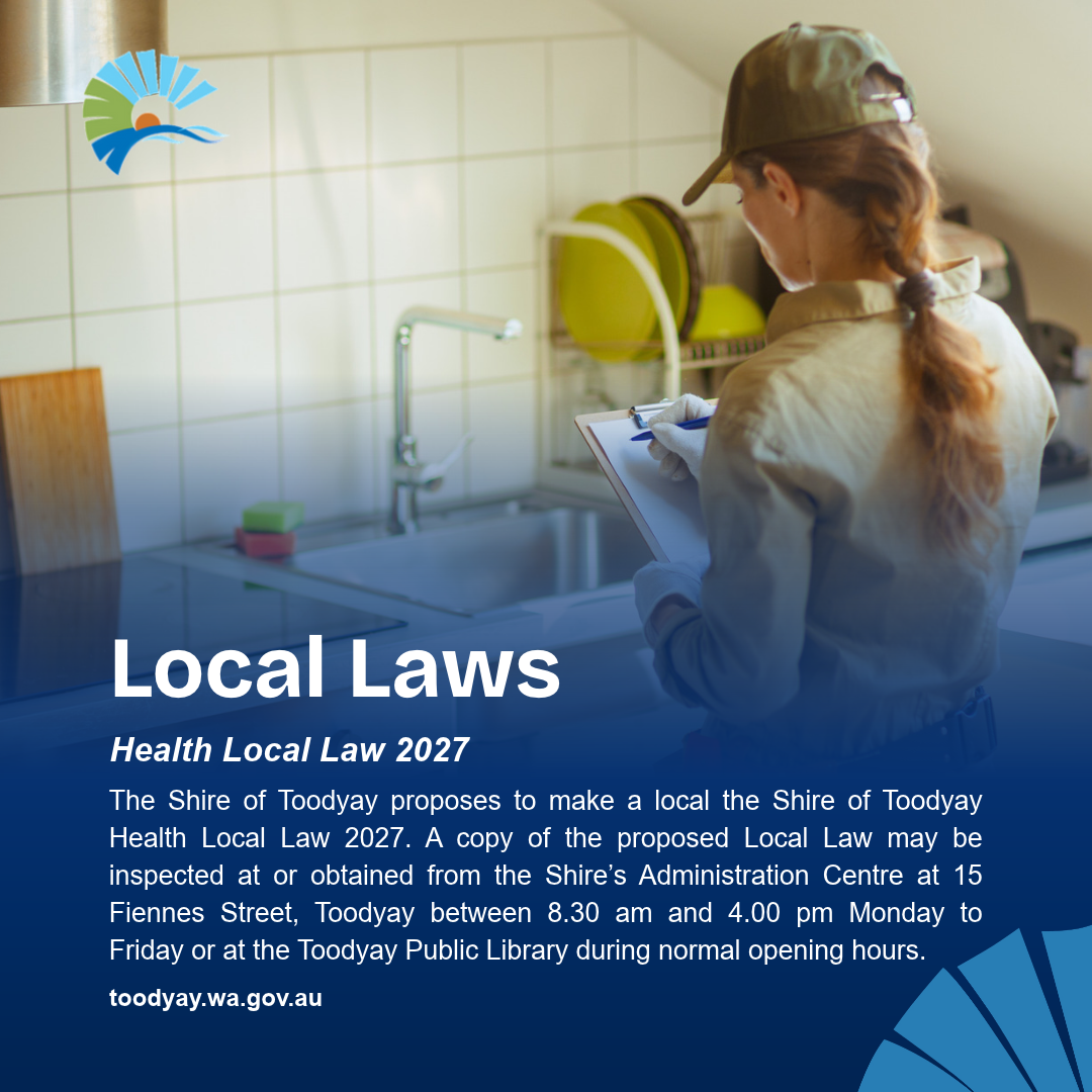Shire of Toodyay Health Local Law 2027