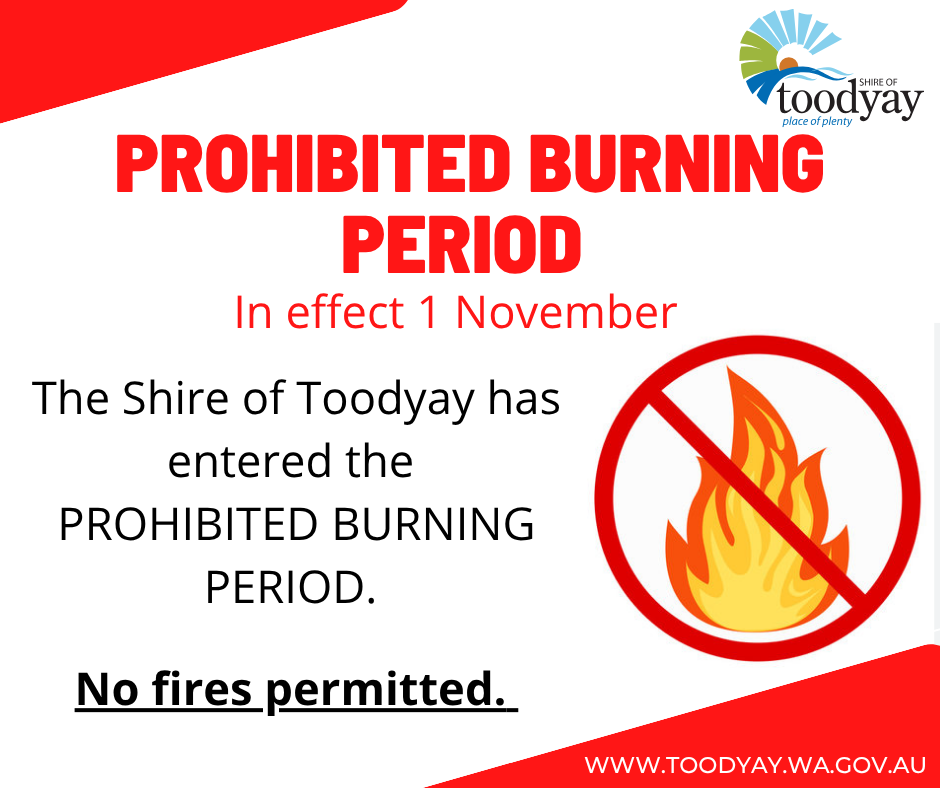 Prohibited Burning Period in Effect