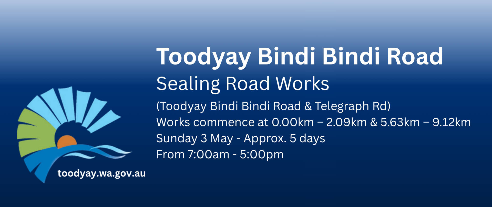 Toodyay Bindi Bindi Road – Sealing Works