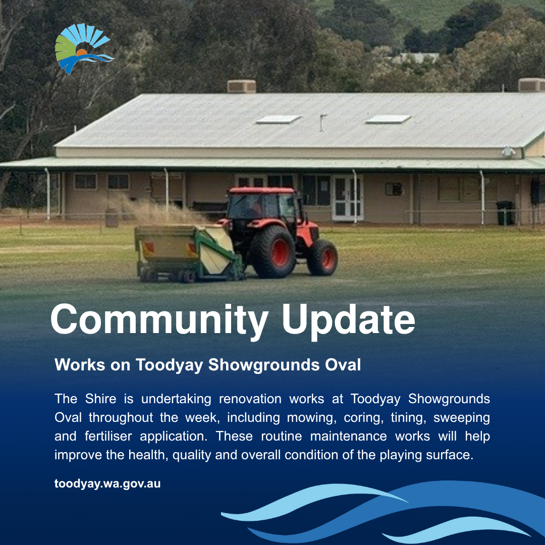 Community Update: Toodyay Showgrounds Oval Renovation Works