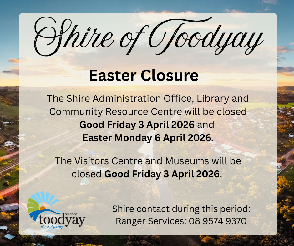 Closure of Shire Offices – Easter Long Weekend