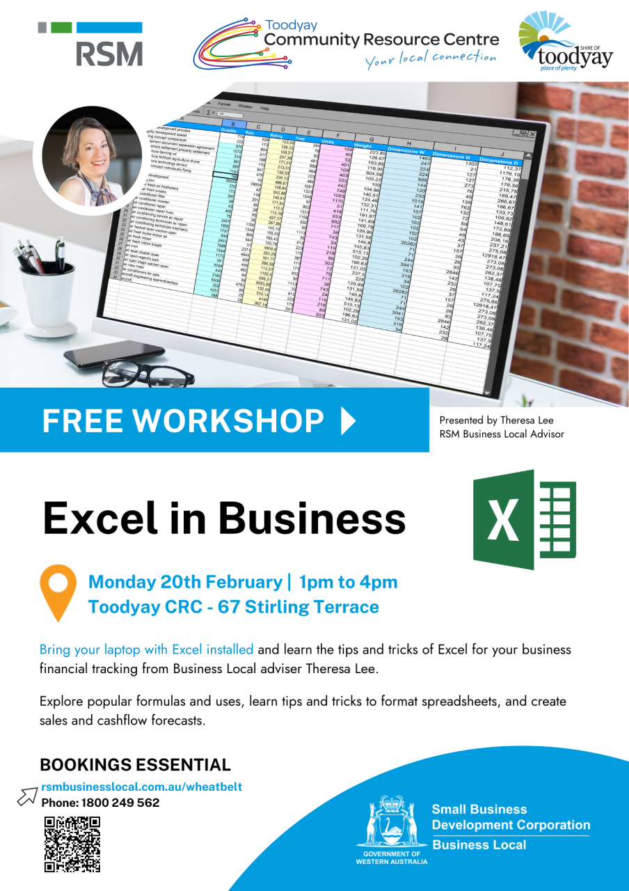 Excel in Business Workshop - RSM Business Local