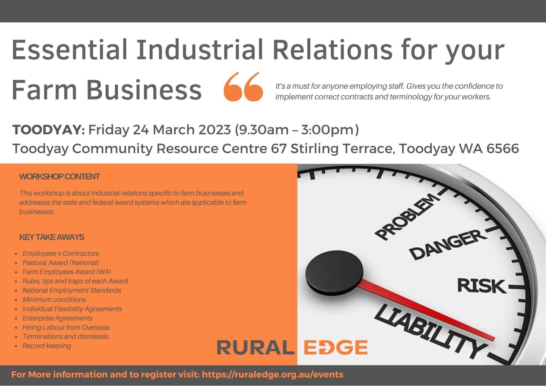Essential Industrial Relations for Farm Businesses - Rural Edge