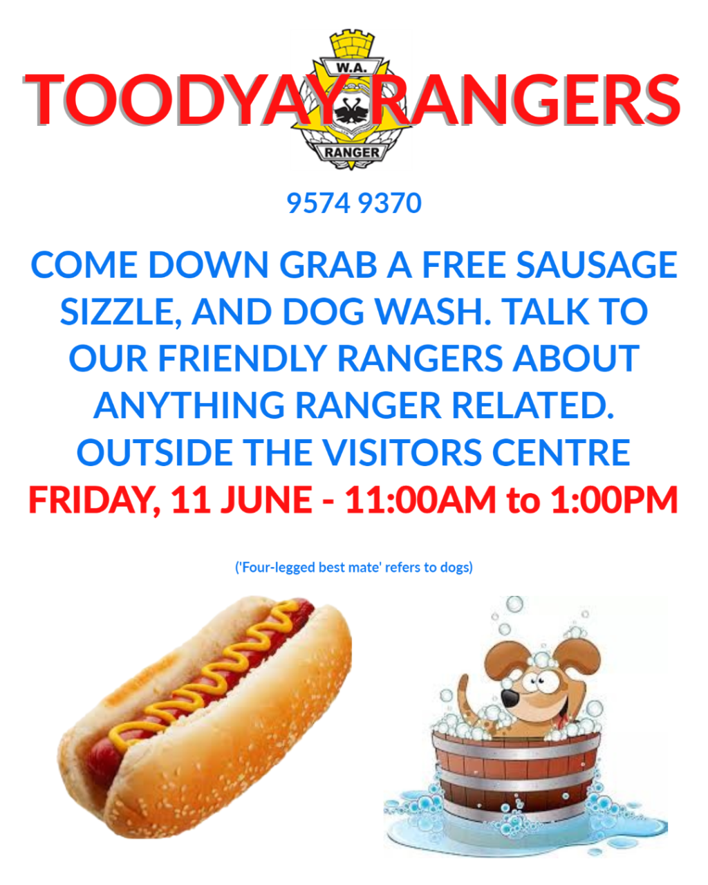 Dog Wash and Sausage Sizzle!
