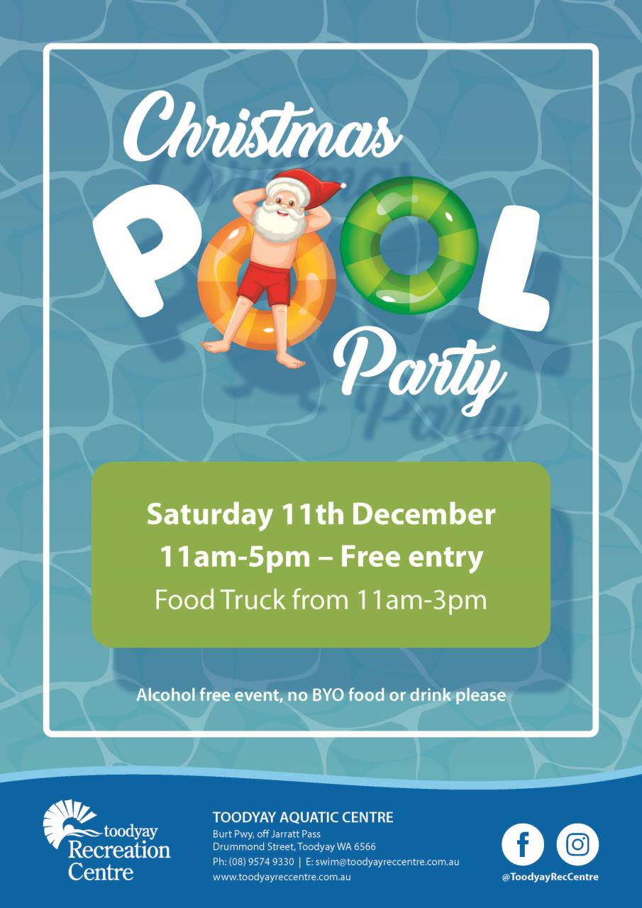 Christmas Pool Party at Toodyay Recreation Centre