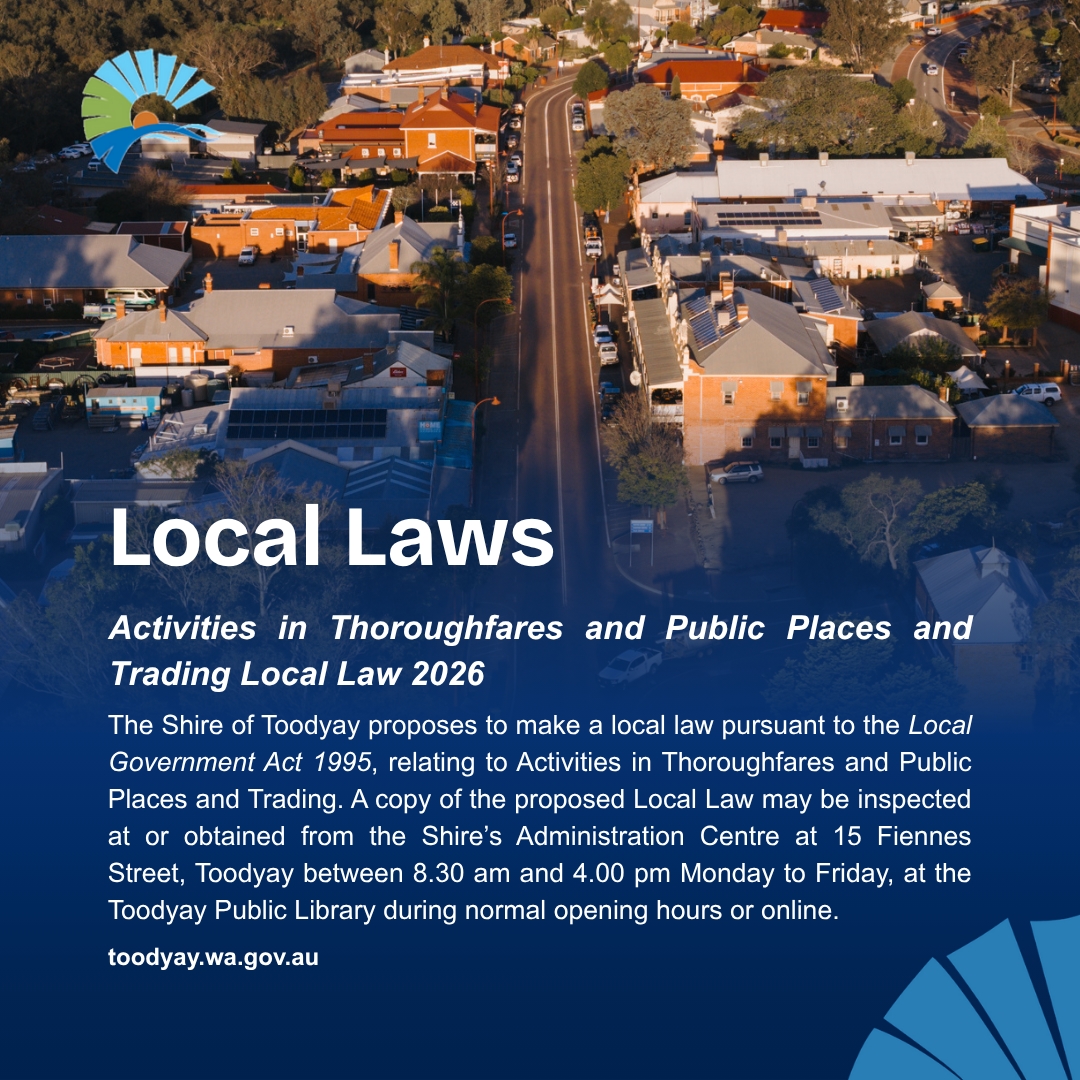 Activities in Thoroughfares and Public Places and Trading Local Law 2026